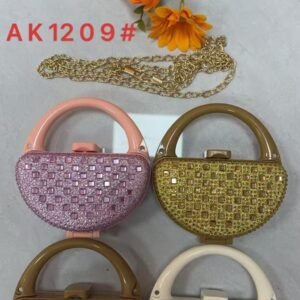 Mini glitter top_handle bag