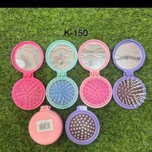 Mini folding hair brush